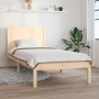 Solid pine wood bed frame 90x200 cm by vidaXL, Beds and slatted bases - Ref: Foro24-3104138, Price: 86,20 €, Discount: %