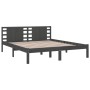 Estructura de cama madera maciza gris Super King 180x200 cm de vidaXL, Camas y somieres - Ref: Foro24-3104235, Precio: 200,99...