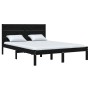 Estructura de cama madera maciza de pino negro 120x200 cm de vidaXL, Camas y somieres - Ref: Foro24-3104152, Precio: 160,52 €...