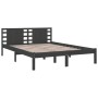 Estructura de cama madera maciza de pino gris 120x200 cm de vidaXL, Camas y somieres - Ref: Foro24-3104215, Precio: 128,59 €,...