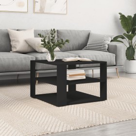 Black engineered wood coffee table 59.5x59.5x40 cm by vidaXL, Coffee table - Ref: Foro24-834246, Price: 37,49 €, Discount: %