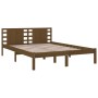 Estructura de cama madera maciza de pino marrón miel 120x200 cm de vidaXL, Camas y somieres - Ref: Foro24-3104216, Precio: 13...