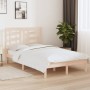 Solid pine wood bed frame 120x200 cm by vidaXL, Beds and slatted bases - Ref: Foro24-3104343, Price: 106,23 €, Discount: %