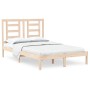 Estructura de cama madera maciza de pino 120x200 cm de vidaXL, Camas y somieres - Ref: Foro24-3104343, Precio: 106,23 €, Desc...