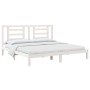 White solid wood bed frame Supe King 180x200 cm by vidaXL, Beds and slatted bases - Ref: Foro24-3104364, Price: 140,65 €, Dis...