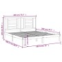 Weißer Massivholzbettrahmen Supe King 180x200 cm von vidaXL, Betten und Lattenroste - Ref: Foro24-3104364, Preis: 141,99 €, R...