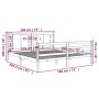 Estructura de cama madera maciza blanco Super King 180x200 cm de vidaXL, Camas y somieres - Ref: Foro24-3104299, Precio: 169,...