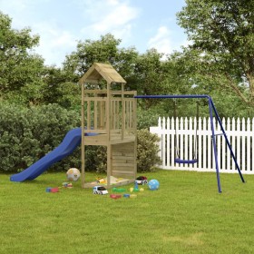 Spielplatz im Freien aus imprägniertem Kiefernholz von vidaXL, Schaukeln und Spielgeräte - Ref: Foro24-3155905, Preis: 365,87...