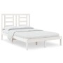 Estructura de cama madera maciza de pino blanco 120x200 cm de vidaXL, Camas y somieres - Ref: Foro24-3104344, Precio: 114,99 ...