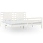 Estructura de cama madera maciza de pino blanca 200x200 cm de vidaXL, Camas y somieres - Ref: Foro24-3104304, Precio: 167,99 ...