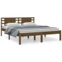 Estructura de cama madera maciza de pino marrón miel 160x200 cm de vidaXL, Camas y somieres - Ref: Foro24-3104231, Precio: 17...