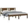 Estructura de cama madera maciza de pino marrón miel 160x200 cm de vidaXL, Camas y somieres - Ref: Foro24-3104231, Precio: 17...