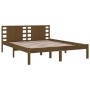 Estructura de cama madera maciza de pino marrón miel 160x200 cm de vidaXL, Camas y somieres - Ref: Foro24-3104231, Precio: 17...