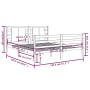 Estructura de cama de madera maciza de pino 140x200 cm de vidaXL, Camas y somieres - Ref: Foro24-3104283, Precio: 125,99 €, D...