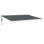 Toldo retráctil aluminio y tela gris antracita 4x3 m de vidaXL, Toldos - Ref: Foro24-3154588, Precio: 976,18 €, Descuento: %