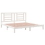 Estructura de cama madera maciza de pino blanco 200x200 cm de vidaXL, Camas y somieres - Ref: Foro24-3104369, Precio: 135,97 ...