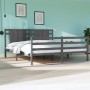 Estructura de cama madera maciza de pino gris 180x200 cm de vidaXL, Camas y somieres - Ref: Foro24-3104300, Precio: 208,06 €,...