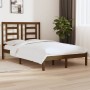 Solid pine wood bed frame honey brown 90x200 cm by vidaXL, Beds and slatted bases - Ref: Foro24-3104336, Price: 106,99 €, Dis...