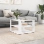 Engineered wood white coffee table 59.5x59.5x40 cm by vidaXL, Coffee table - Ref: Foro24-834245, Price: 37,12 €, Discount: %