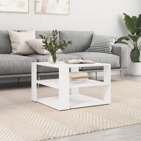 Engineered wood white coffee table 59.5x59.5x40 cm by vidaXL, Coffee table - Ref: Foro24-834245, Price: 37,44 €, Discount: %