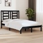 Estructura de cama madera maciza negra 120x190 cm de vidaXL, Camas y somieres - Ref: Foro24-3104322, Precio: 151,21 €, Descue...