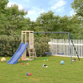 Spielplatz im Freien aus massivem Zirbenholz von vidaXL, Schaukeln und Spielgeräte - Ref: Foro24-3155927, Preis: 297,99 €, Ra...