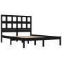 Double black solid pine wood bed frame 120x190 cm by vidaXL, Beds and slatted bases - Ref: Foro24-3104452, Price: 150,31 €, D...