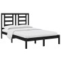 Estructura de cama madera maciza de pino negro 120x200 cm de vidaXL, Camas y somieres - Ref: Foro24-3104347, Precio: 150,29 €...