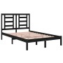 Estructura de cama madera maciza de pino negro 120x200 cm de vidaXL, Camas y somieres - Ref: Foro24-3104347, Precio: 150,29 €...