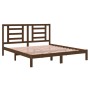 Estructura cama madera maciza super king marrón miel 180x200 cm de vidaXL, Camas y somieres - Ref: Foro24-3104366, Precio: 18...