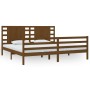 Honey brown solid pine wood bed frame 200x200 cm by vidaXL, Beds and slatted bases - Ref: Foro24-3104306, Price: 182,99 €, Di...