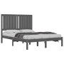 Estructura de cama madera maciza de pino gris 120x200 cm de vidaXL, Camas y somieres - Ref: Foro24-3104410, Precio: 128,99 €,...