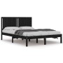 Estructura de cama madera maciza negra King Size 150x200 cm de vidaXL, Camas y somieres - Ref: Foro24-3104422, Precio: 175,40...