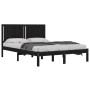 Estructura de cama madera maciza negra King Size 150x200 cm de vidaXL, Camas y somieres - Ref: Foro24-3104422, Precio: 175,40...