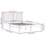 Estructura de cama madera maciza negra King Size 150x200 cm de vidaXL, Camas y somieres - Ref: Foro24-3104422, Precio: 175,40...