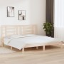 Solid pine wood bed frame 200x200 cm by vidaXL, Beds and slatted bases - Ref: Foro24-3104368, Price: 125,40 €, Discount: %