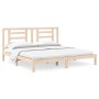 Solid pine wood bed frame 200x200 cm by vidaXL, Beds and slatted bases - Ref: Foro24-3104368, Price: 125,40 €, Discount: %