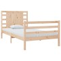 Solid pine wood bed frame 100x200 cm by vidaXL, Beds and slatted bases - Ref: Foro24-3104273, Price: 104,89 €, Discount: %