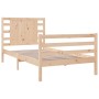 Solid pine wood bed frame 100x200 cm by vidaXL, Beds and slatted bases - Ref: Foro24-3104273, Price: 104,89 €, Discount: %