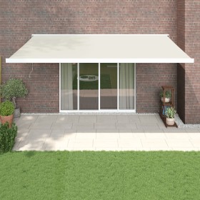 Aluminium-Retraktionsmarkise in Creme-Farbe 5x3 m von vidaXL, Markisen - Ref: Foro24-3154580, Preis: 821,99 €, Rabatt: %