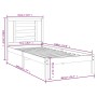 Estructura de cama madera maciza marrón miel 75x190 cm de vidaXL, Camas y somieres - Ref: Foro24-3104311, Precio: 90,56 €, De...