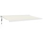 Retractable aluminum awning with cream-colored fabric, 5x3 m. by vidaXL, Awnings - Ref: Foro24-3154580, Price: 799,97 €, Disc...