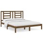 Estructura de cama madera maciza de pino marrón miel 160x200 cm de vidaXL, Camas y somieres - Ref: Foro24-3104361, Precio: 15...