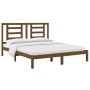 Estructura de cama madera maciza de pino marrón miel 160x200 cm de vidaXL, Camas y somieres - Ref: Foro24-3104361, Precio: 15...