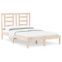 Estructura de cama madera maciza 120x190 cm de vidaXL, Camas y somieres - Ref: Foro24-3104318, Precio: 105,66 €, Descuento: %