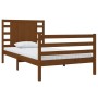 Estructura de cama madera maciza pino marrón miel 100x200 cm de vidaXL, Camas y somieres - Ref: Foro24-3104276, Precio: 127,2...