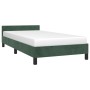 Estructura cama con cabecero terciopelo verde oscuro 80x200 cm de vidaXL, Camas y somieres - Ref: Foro24-347540, Precio: 81,3...