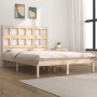 Solid pine wood bed frame 200x200 cm by vidaXL, Beds and slatted bases - Ref: Foro24-3104498, Price: 126,82 €, Discount: %