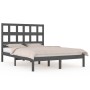 Estructura de cama madera maciza gris Super King 180x200 cm de vidaXL, Camas y somieres - Ref: Foro24-3104495, Precio: 164,99...