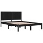 Estructura de cama de madera maciza de pino negro 200x200 cm de vidaXL, Camas y somieres - Ref: Foro24-3104437, Precio: 173,2...